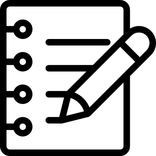 Notes notepad note writing icon