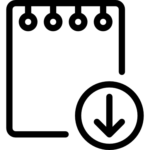 Notes writing miscellaneous notebook icon