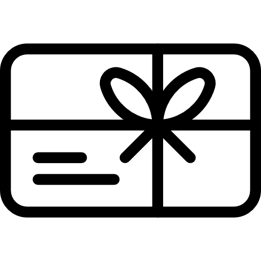 Gift card gift card debit card commerce icon