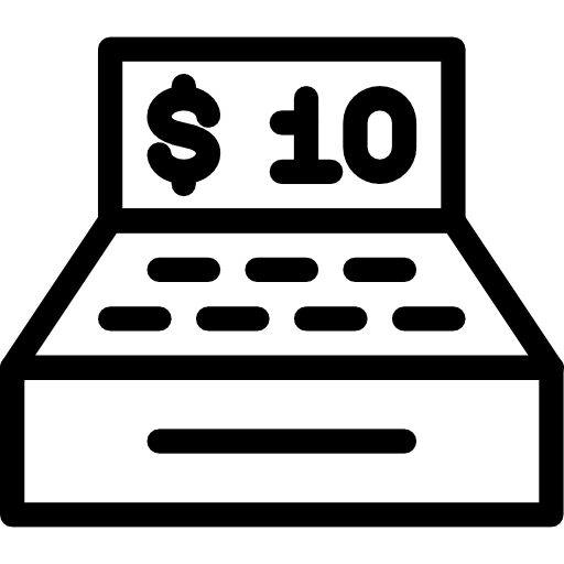 Cash register purchase payment cash register icon