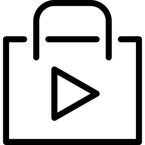 Shopping bag commerce and shopping supermarket shopping icon