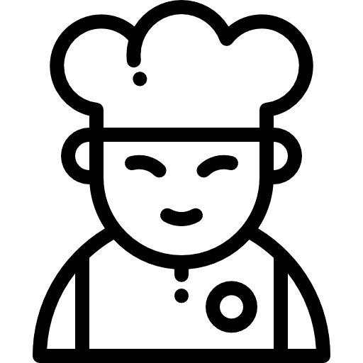 Chef food and restaurant people chef icon