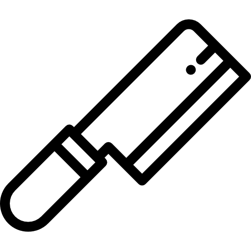 Knife cutlery meat knifes icon