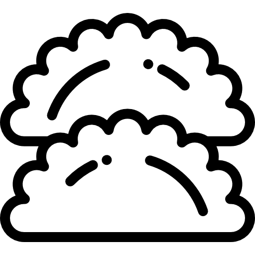 Pasty chinese food pie oriental icon