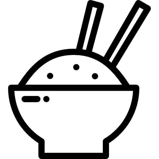 Rice bowl bowls chinese food japanese food icon