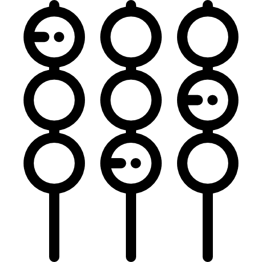 Satay kebab food and restaurant asian food icon