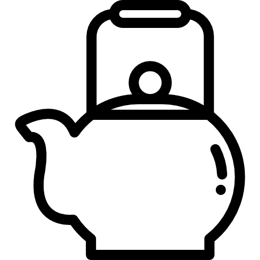 Tea pot kitchenware kettle hot drink icon