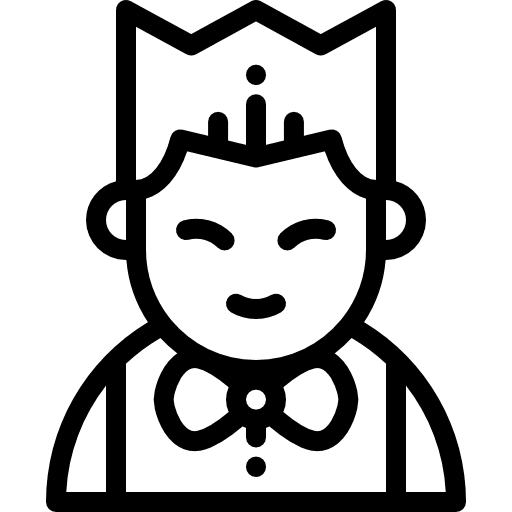 Waiter professions and jobs dinner people icon