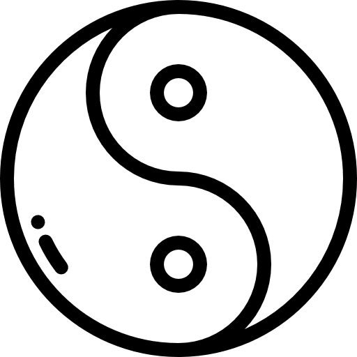 Yin yang yin yang balance signs icon
