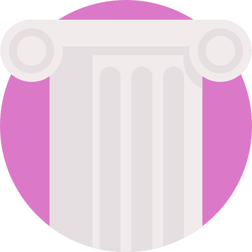 Column elegant antique adornment icon