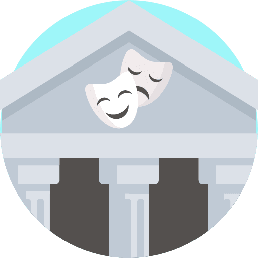 Theatre entertainment theater museum icon
