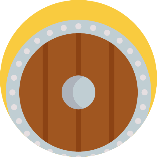 Shield cultures antique weapons icon