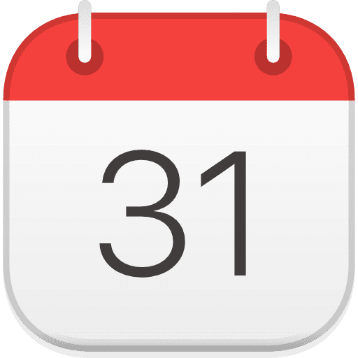 Calendar apple time schedule icon