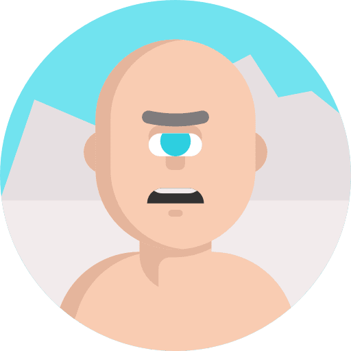 Cyclops fairy tale character cyclops icon