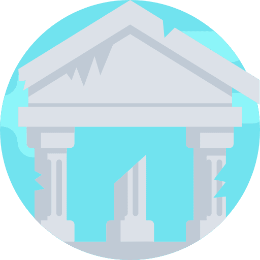 Ruin ruins columns outline icon