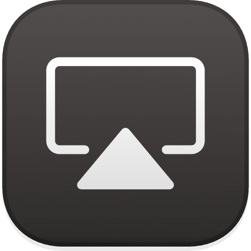 Airplay apple brands and logotypes monitor icon