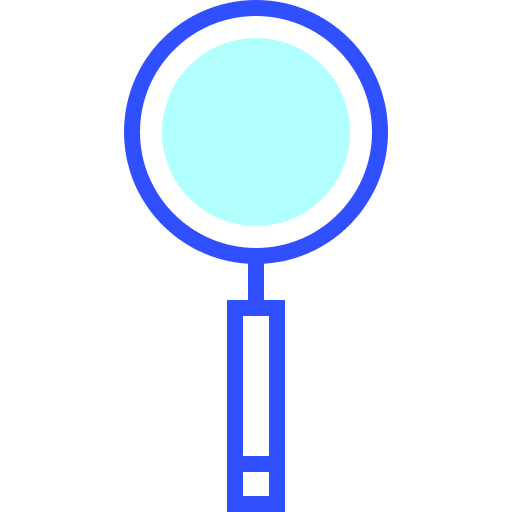 Search magnifying glass loupe detective icon
