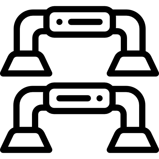 Gym barrels exercise jump icon