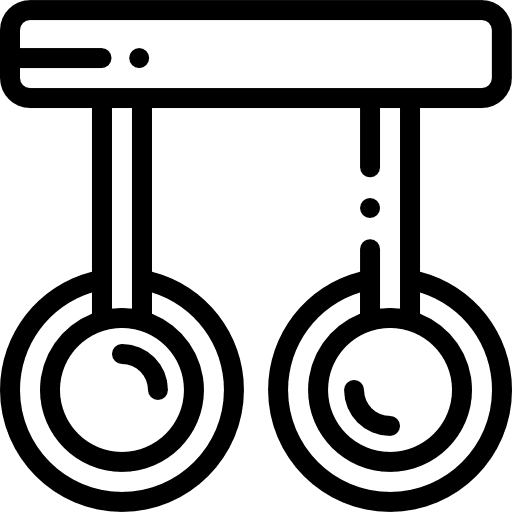 Rings rings gymnast sports and competition icon