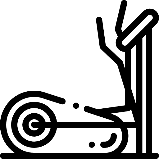 Treadmill fitness sports and competition sports icon