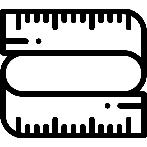 Measuring tape fitness ruler measuring tape icon