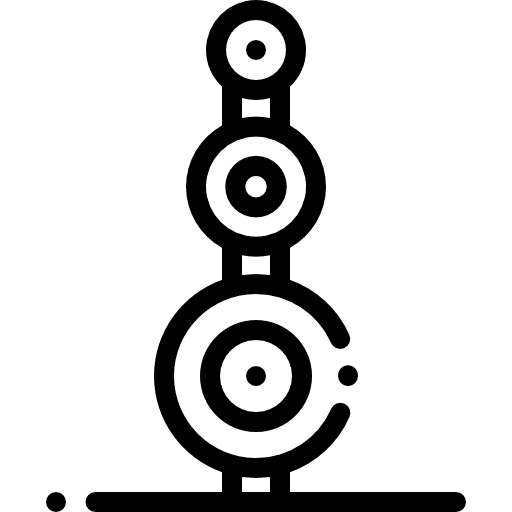 Weights weightlifter gymnasium weights icon