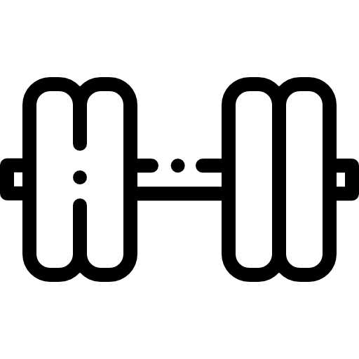 Dumbbell tools and utensils sports dumbbell icon