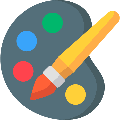 Paint palette paint palette art painting icon