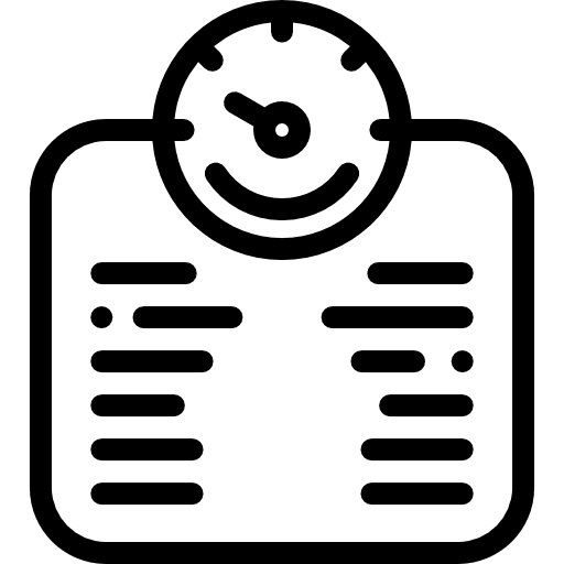 Weight scale sports and competition fitness icon