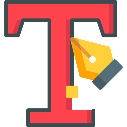 Text editor lettering text editor edit tools icon