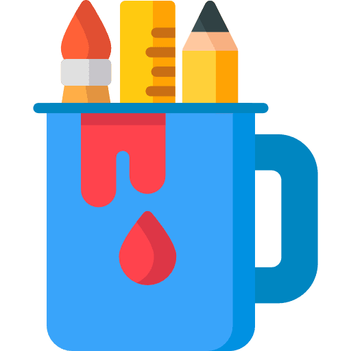 Pencil case pencil case writing edit tools icon