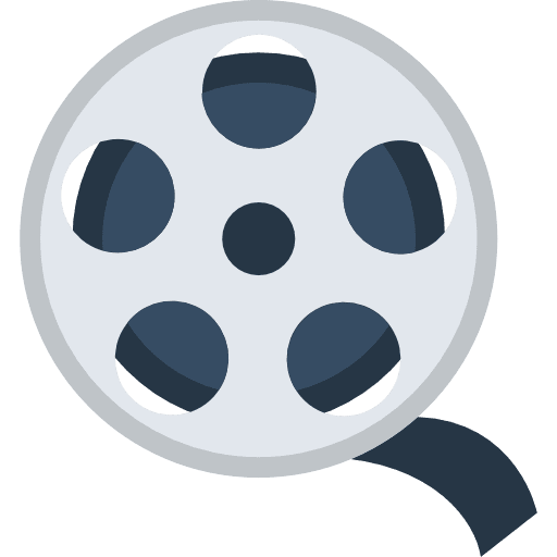 Film roll rolls films movies icon