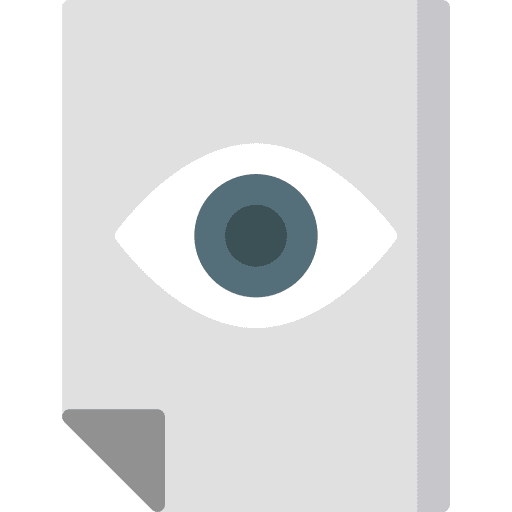 Visibility eye interface medical icon
