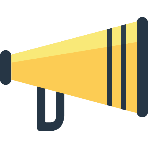 Megaphone tools and utensils shout entertainment icon