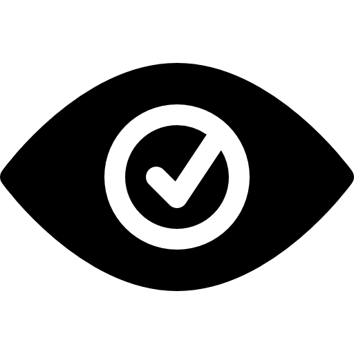 Eye interface view visible icon