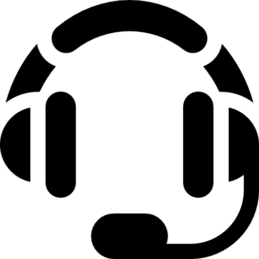 Headset technology earphones microphone icon