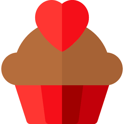 Cupcake cupcake romantic valentines day icon
