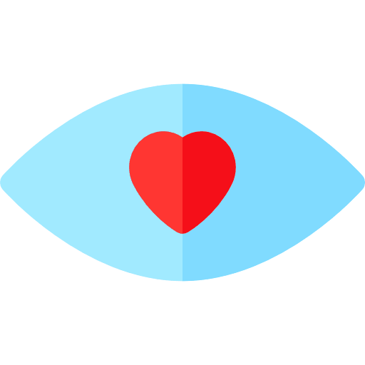 Eye attractive eye romance icon