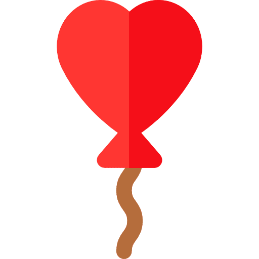 Balloon valentines day celebration birthday icon