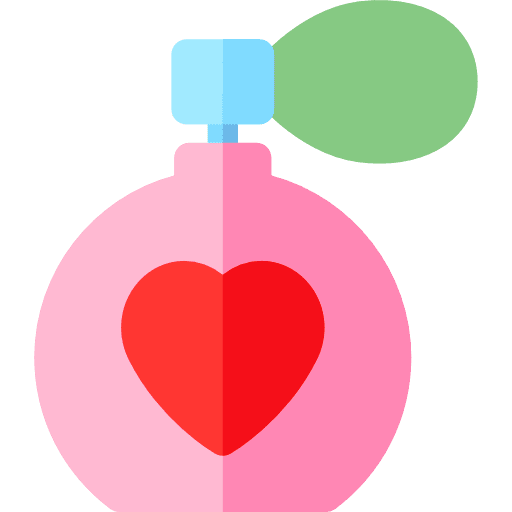 Perfume stylish valentines day black icon