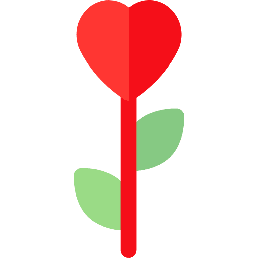 Rose rose petals love and romance icon