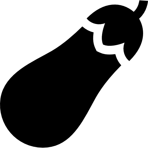 Eggplant food eggplant vegan icon