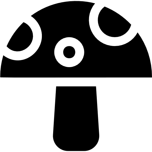 Mushroom fungi food and restaurant nature icon