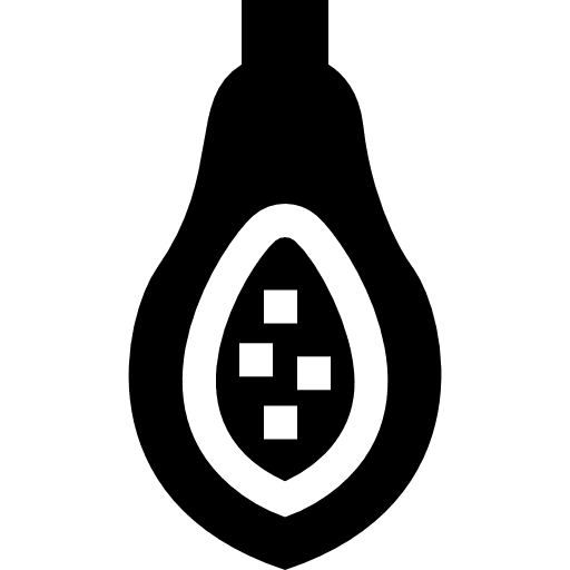 Papaya fruit healthy food food and restaurant icon