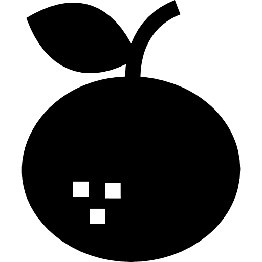 Tangerine healthy food organic tangerine icon