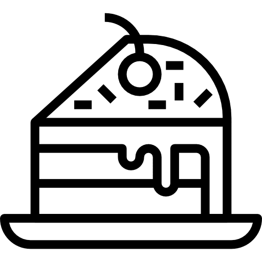 Cake dessert piece cake icon