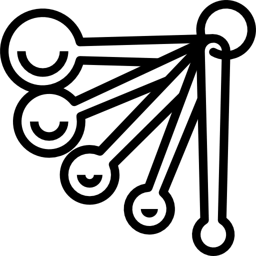 Measuring spoons measuring spoons utensils kitchenware icon