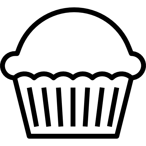 Muffin cakes bakery baked icon