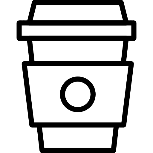 Hot coffee coffee shop hot drink food icon