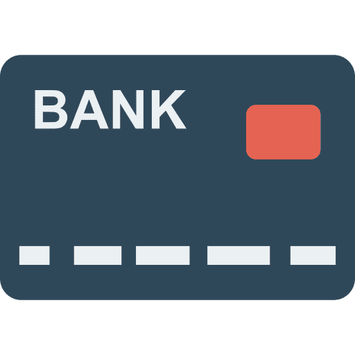 Card payment method banking card icon